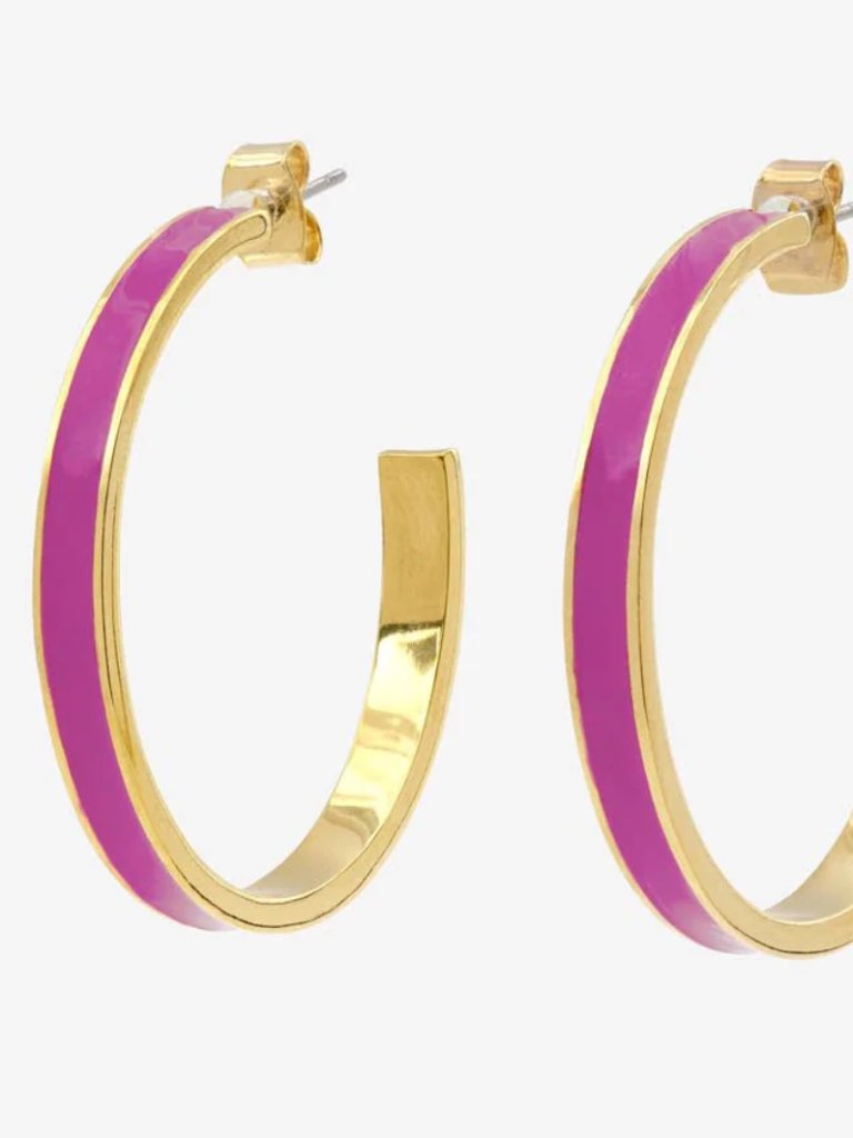 Isabel Marant Casablanca Boucle D'oreill Hoops- Purple